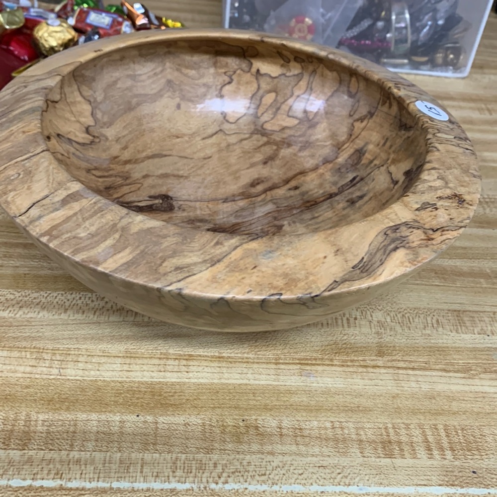 Wood Bowl Bill Haskell Spalted Madrone Wood Artisan Crafted Bowl Unique Gift